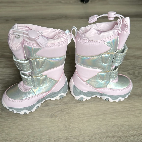 Lands’ End Toddler Snow Flurry Insulated Winter Boots Pink Size 5 - Picture 3 of 10